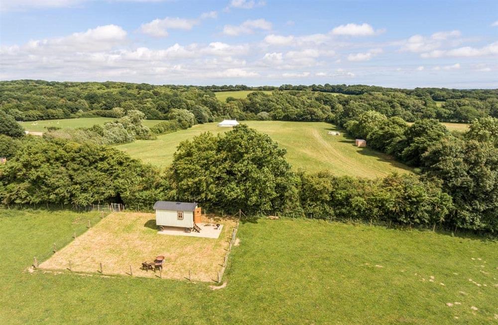 The setting around Buttercup Hut at Buttercup Hut in Chiddingly, East Sussex