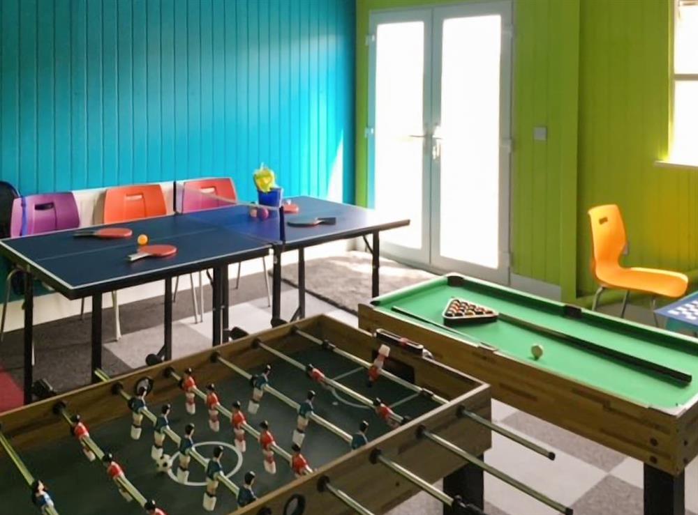 Games room at Buttercup in Lamorna, Cornwall