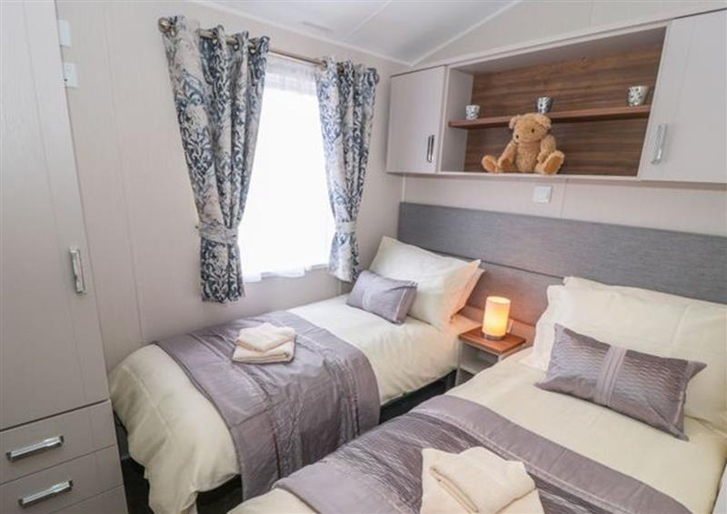 One of the bedrooms at Buttercup Lodge, Runswick Bay near Staithes