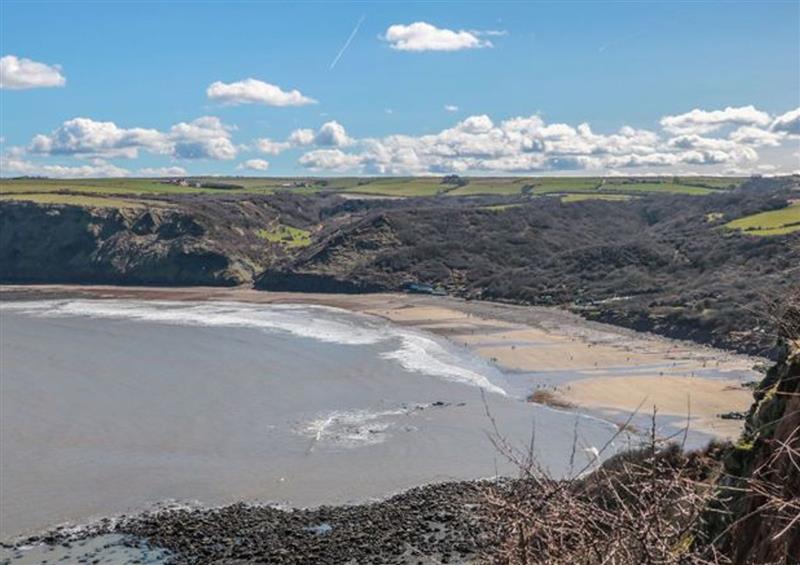 The area around Buttercup Lodge at Buttercup Lodge, Runswick Bay near Staithes