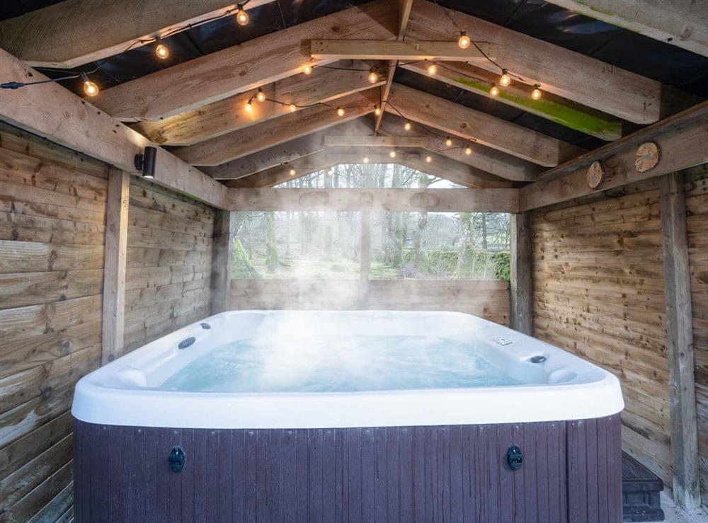 Hot tub at Butterfly Cottage in Kendal, Cumbria