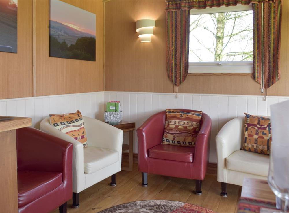 Living area at Butterfly Lodge in Saron, Dyfed