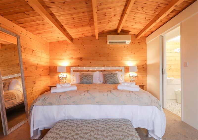 This is the bedroom at Butterfly Lodge, Sturry near Canterbury