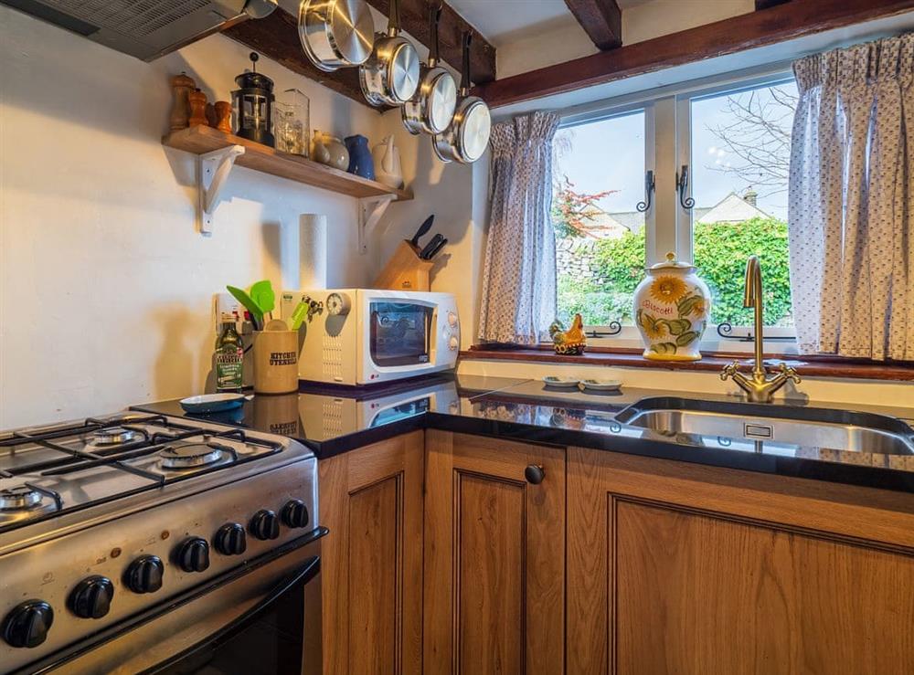 Lovely cottage style kitchen at Buttermilk Cottage in Youlgreave, near Bakewell, Derbyshire