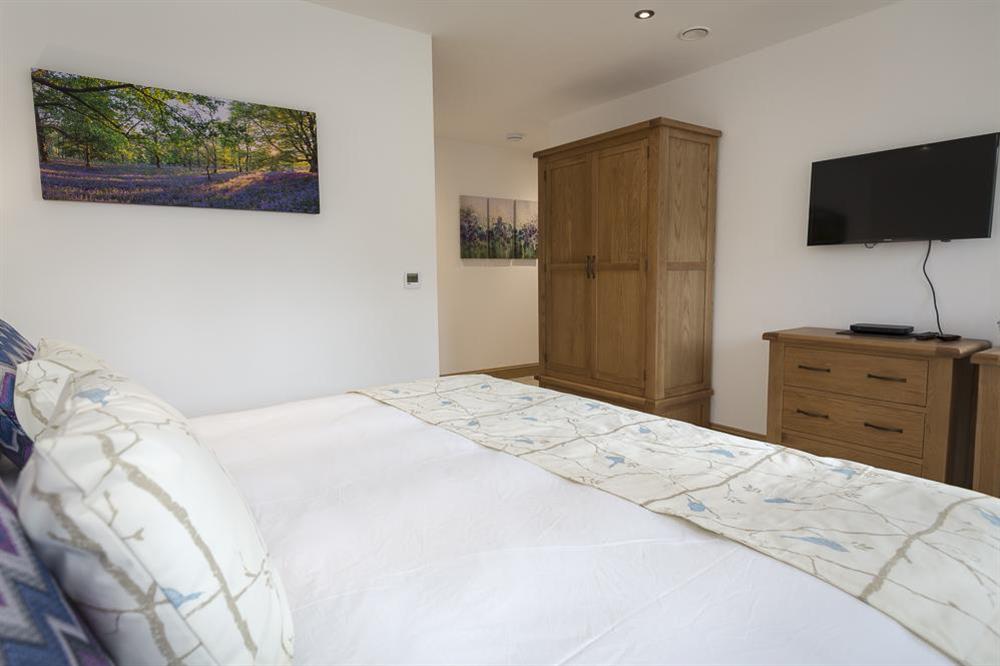 Spacious en suite master bedroom with super-King size bed (photo 2) at Butterwell Barn in , Nr Dartmouth