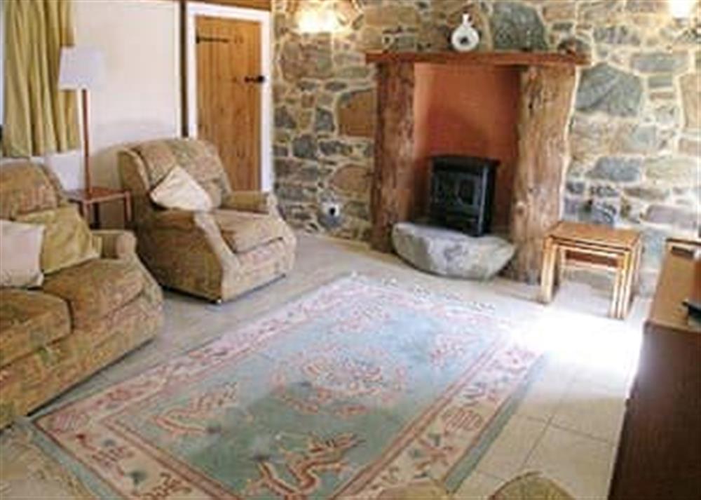 Living room at Buzzard Barn in St Martin, Nr Helston, Cornwall., Great Britain