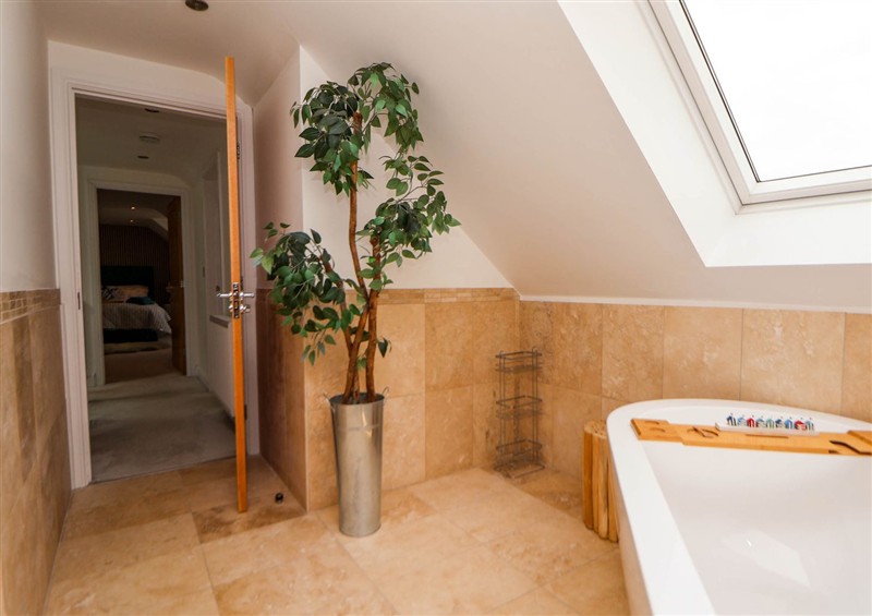 The bathroom at Buzzards View, Dyserth