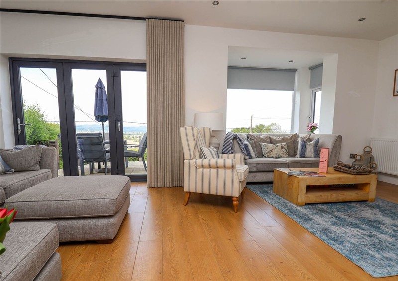 The living area at Buzzards View, Dyserth