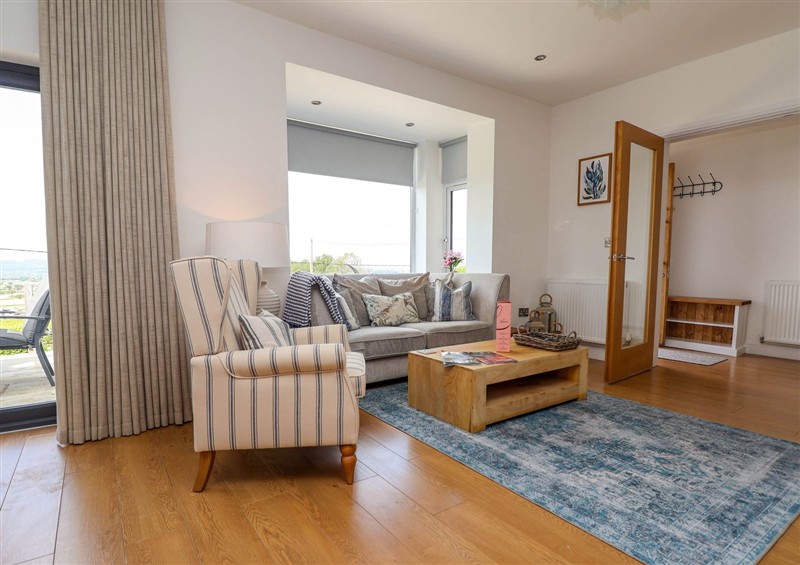 This is the living room at Buzzards View, Dyserth