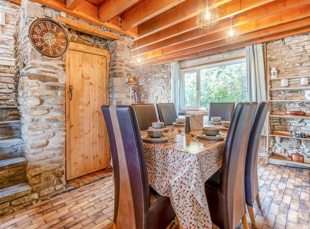 Dining room at Bwlch Farm Lodge in Cwmavon, near Swansea, West Glamorgan