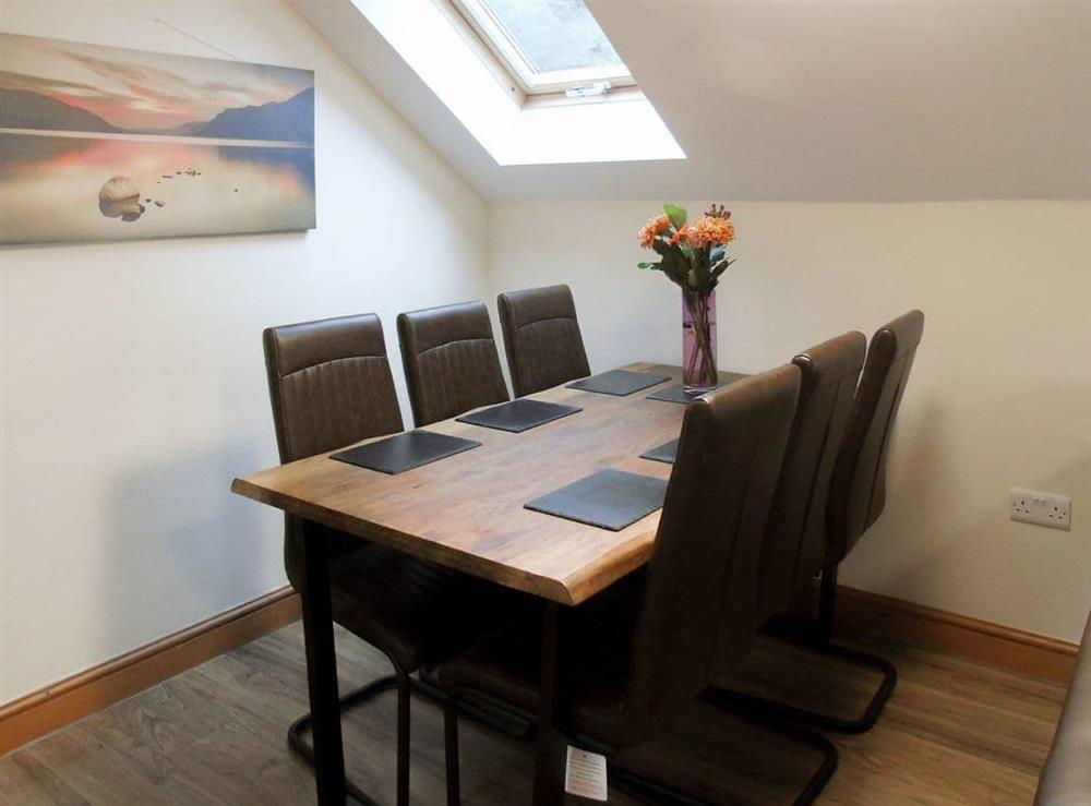 Dining area for 6 people at Ysgubor Uchaf, 