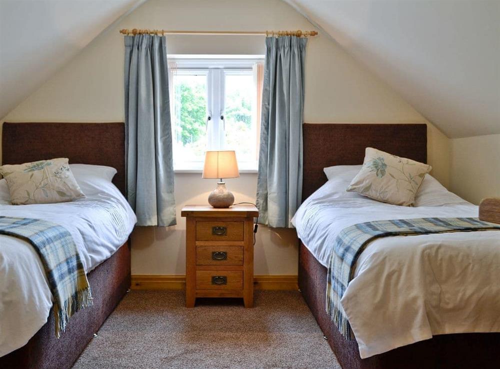 Twin bedroom at Bwthyn Bwlch in Prion, near Denbigh, Denbighshire