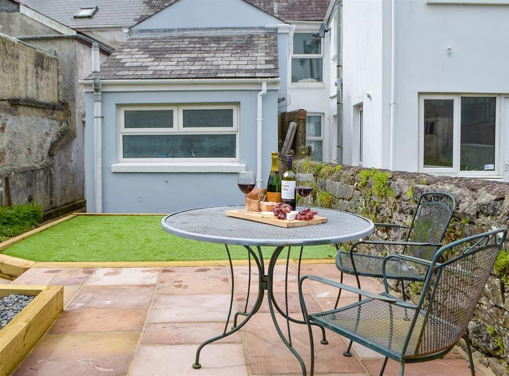 Patio at Bwthyn Cerrigos in Milford Haven, Dyfed