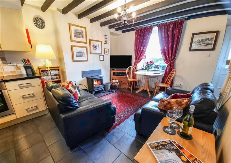 Relax in the living area (photo 2) at Bwthyn Ger Afon (Riverplace Cottage), Blaenau Ffestiniog