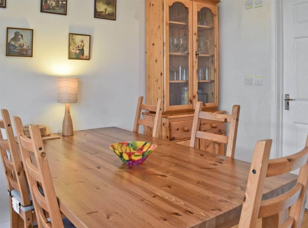 Dining area at Bwthyn Gwyn in Ciliau Aeron, near Lampeter, Dyfed
