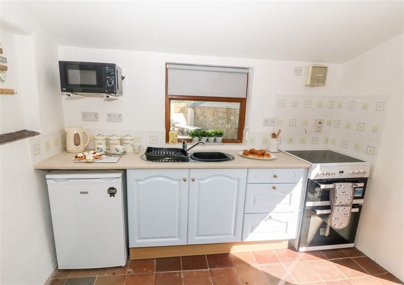 This is the kitchen at Bwthyn Siop Pencaerau, Rhiw near Aberdaron
