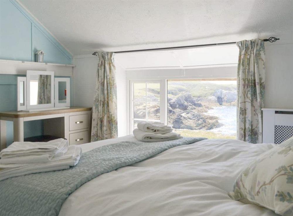 Relaxing double bedroom at Bwthyn Y Borth in Rhoscolyn, near Holyhead, Gwynedd