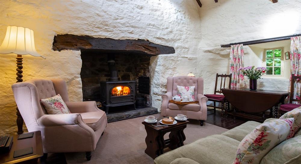 Sitting room at Bwthyn Yr Ardd in Llyn Peninsula, Gwynedd