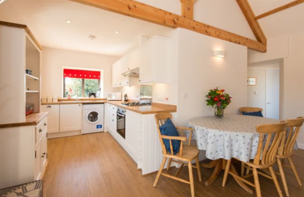 Kitchen area at By the Byre in Bude, Cornwall