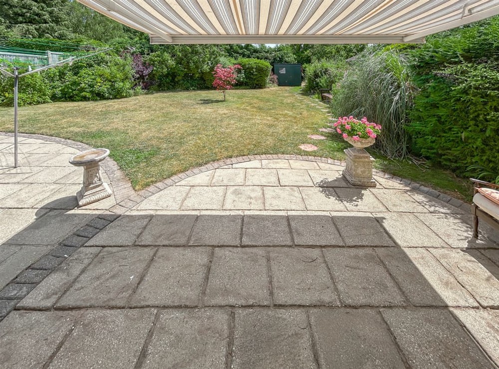 Outdoor area at By The Way in Broadstone, near Christchurch, Dorset