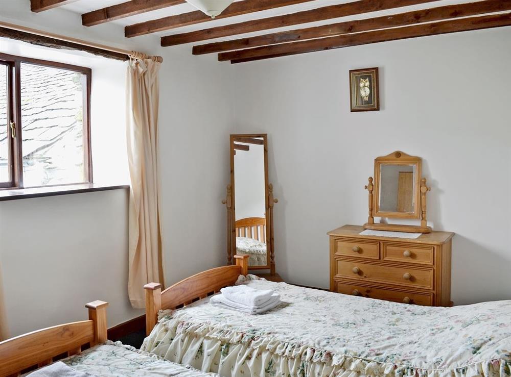 Twin bedroom at Bramble Cottage, 