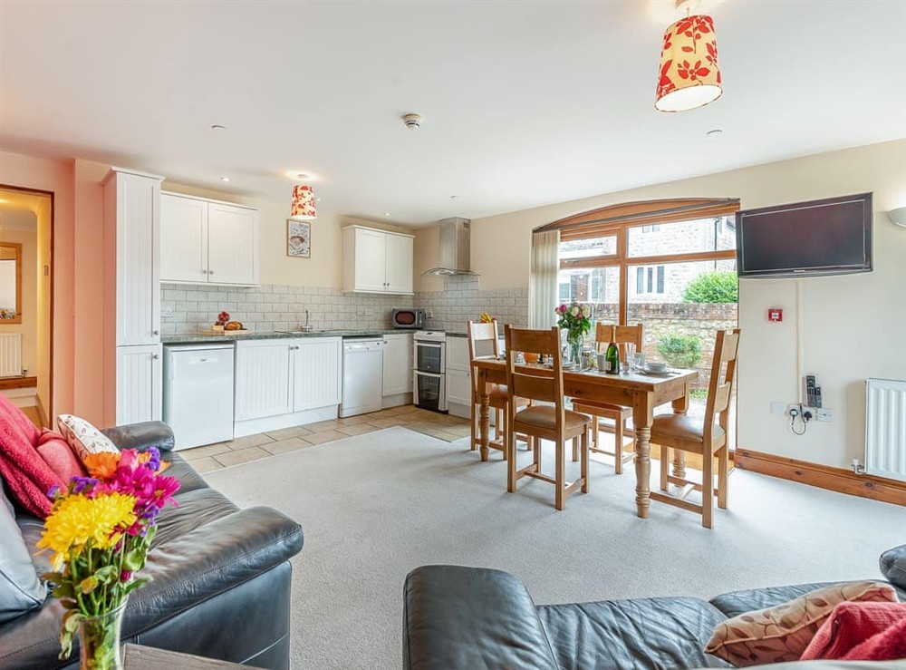 Open plan living space at Byre in Blandford Forum, Dorset