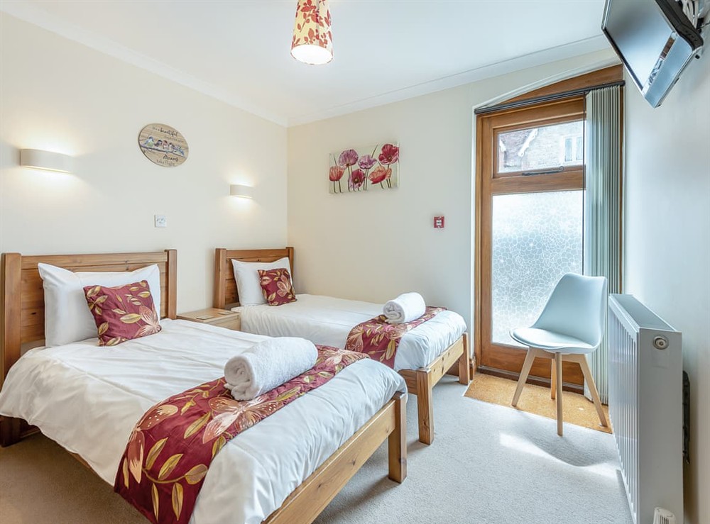 Twin bedroom at Byre in Blandford Forum, Dorset