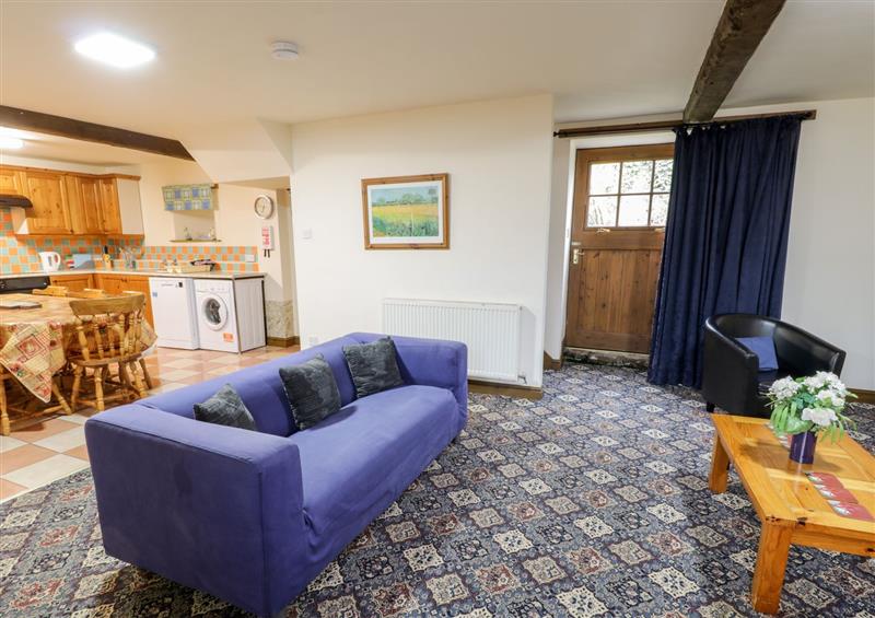 The living area at Byre Cottage, Flyingthorpe