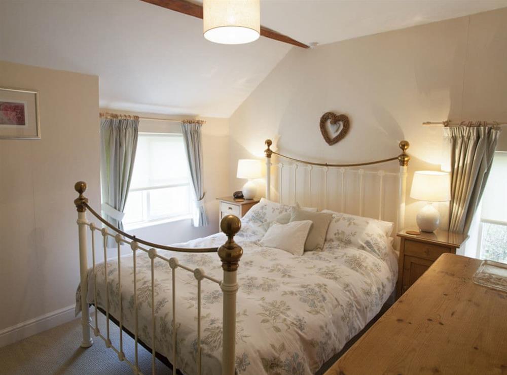 Comfortable double bedroom at Byre Cottage in Hutton-le-Hole, near Kirkbymoorside, North Yorkshire