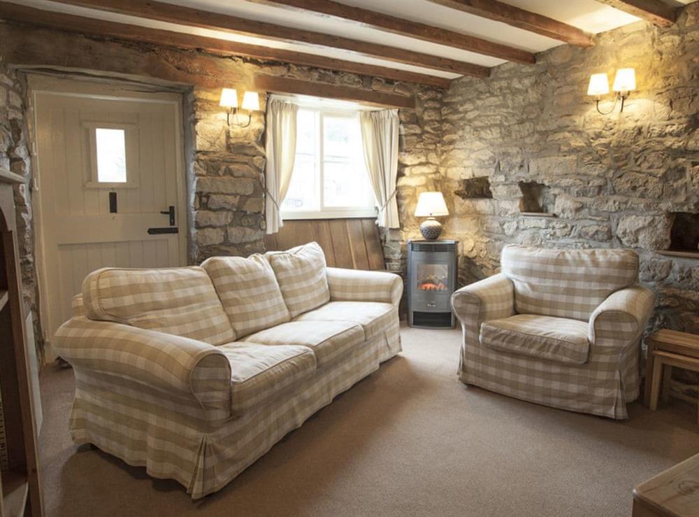 Cosy living area at Byre Cottage in Hutton-le-Hole, near Kirkbymoorside, North Yorkshire