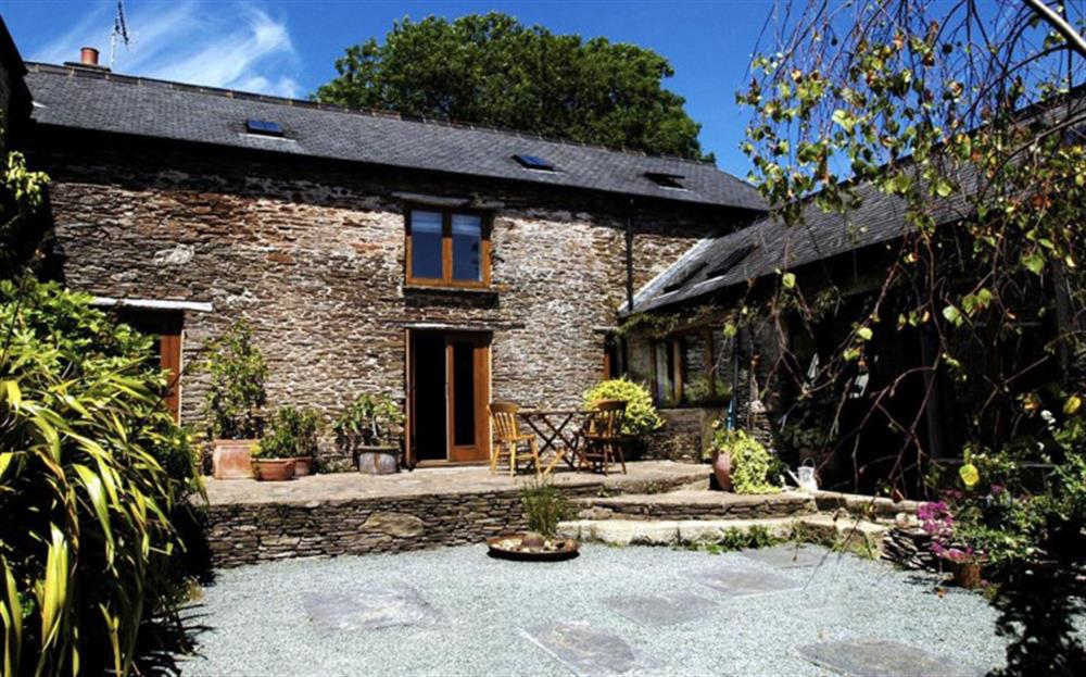 The Byre and private courtyard.