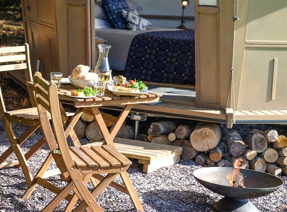 Sitting-out-area at Caban in Cardiff, South Glamorgan