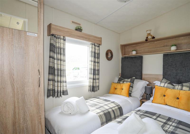 This is a bedroom at Caban Cwtch (The Cosy Cabin), Llanaelhaearn near Trefor