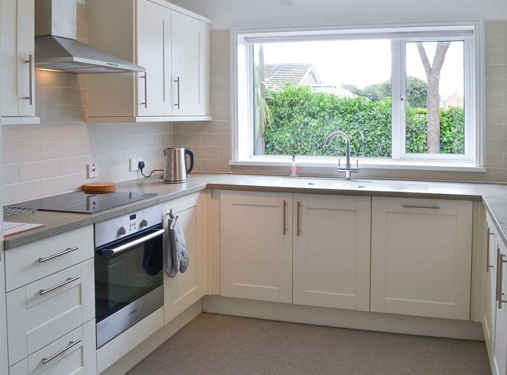 Well equipped spacious kitchen at Cabbage Tree Cottage in Beadnell, near Alnwick, Northumberland