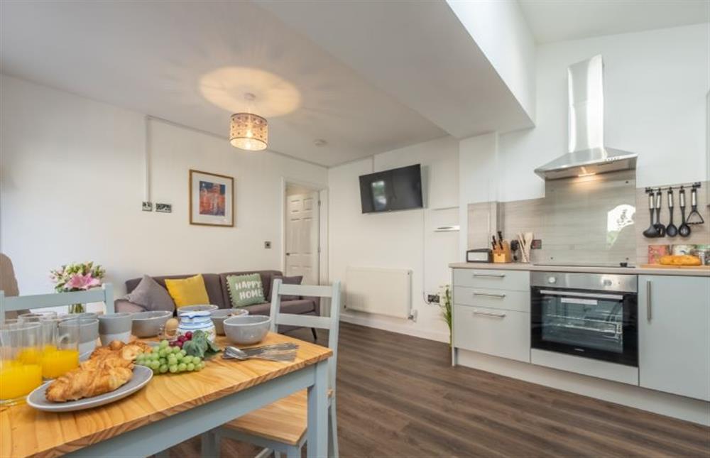 Ground floor: Kitchen and dining area at Cabbell Courtyard, Cromer