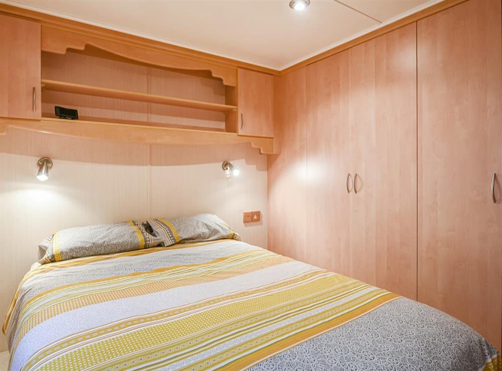 Double bedroom at Cabin 29 in Newtown, Powys