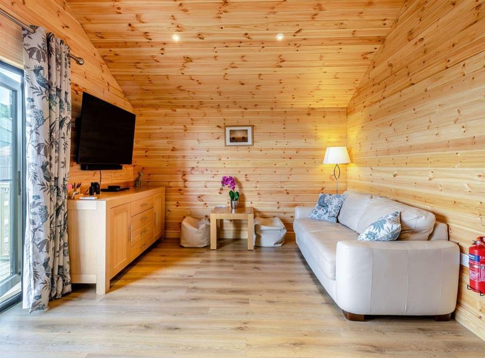 Living area at Cabin Hideaways, Glencraig, 