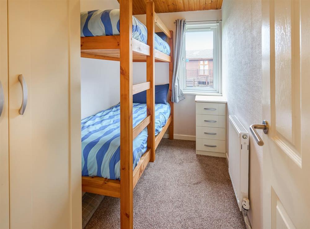 Bunk bedroom at Cabin Retreat in Wemyss Bay, near Glasgow, Renfrewshire
