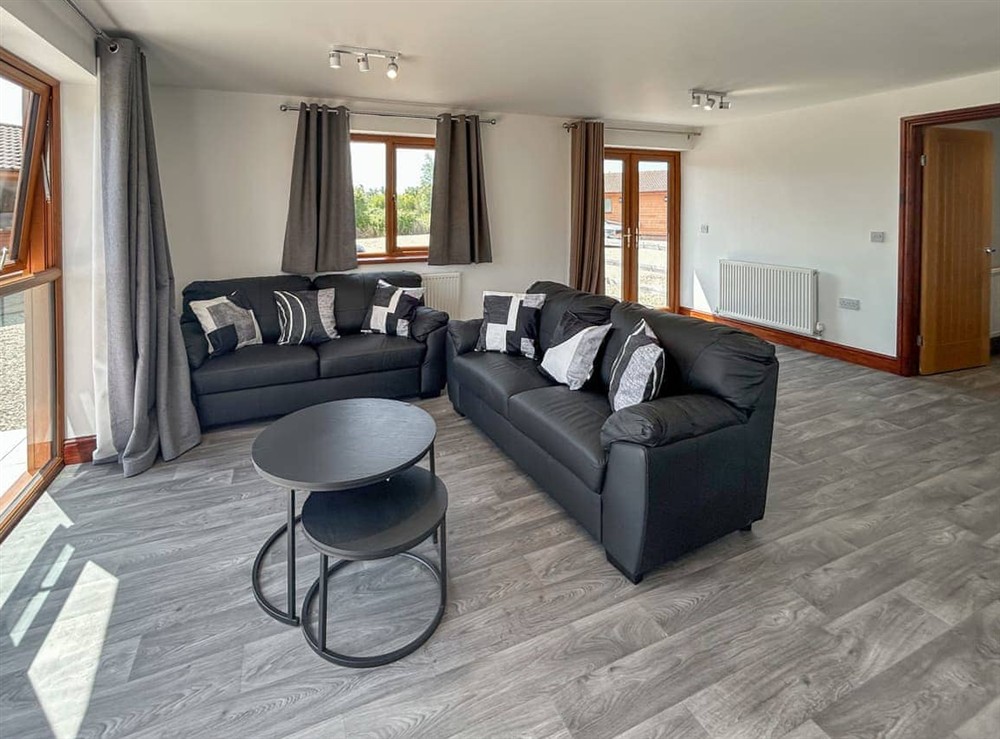 Living area at Caccia Lodge in Burnham-on-Sea, Somerset
