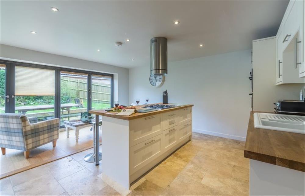 Ground floor: Kitchen / Diner with folding doors at Caddows, Docking near Kings Lynn