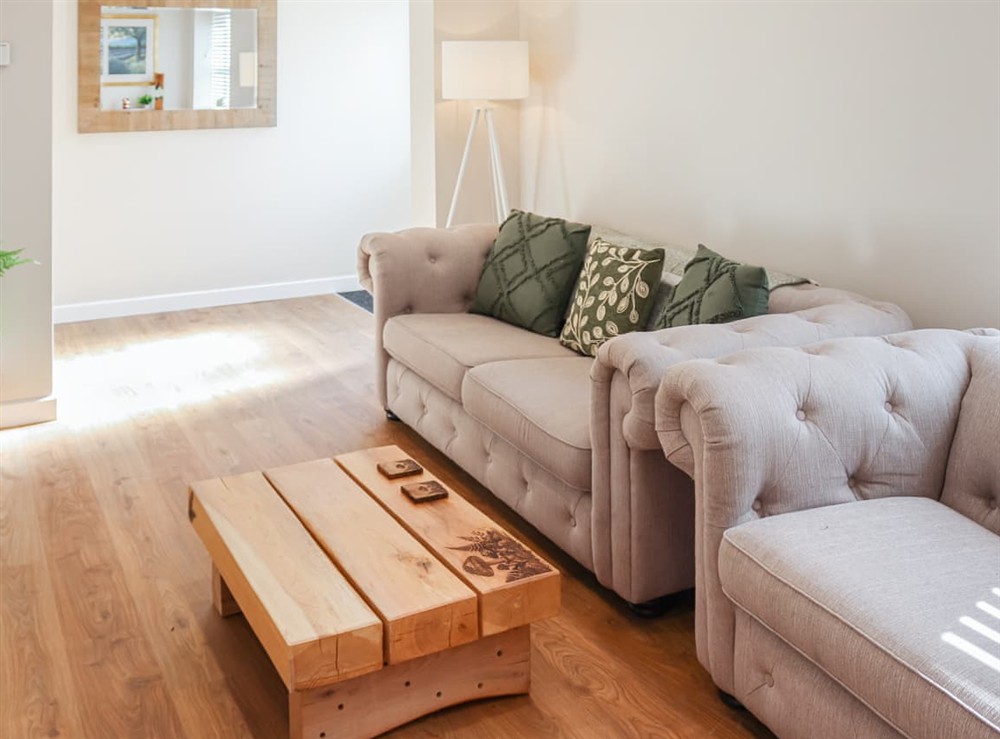 Living room at Cae Cwta in Tal Y Bont, near Harlech, Gwynedd