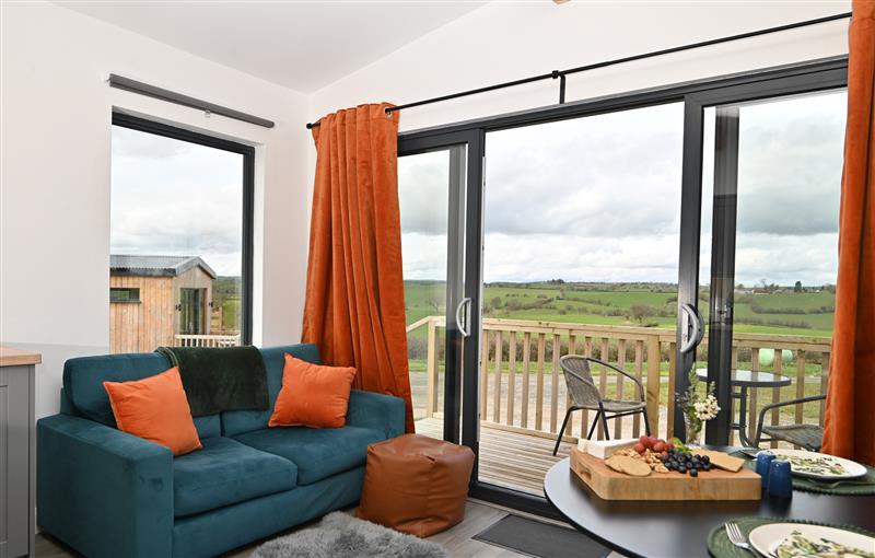 The living area at Cae Dafadd, New Mills near Llanfair Caereinion