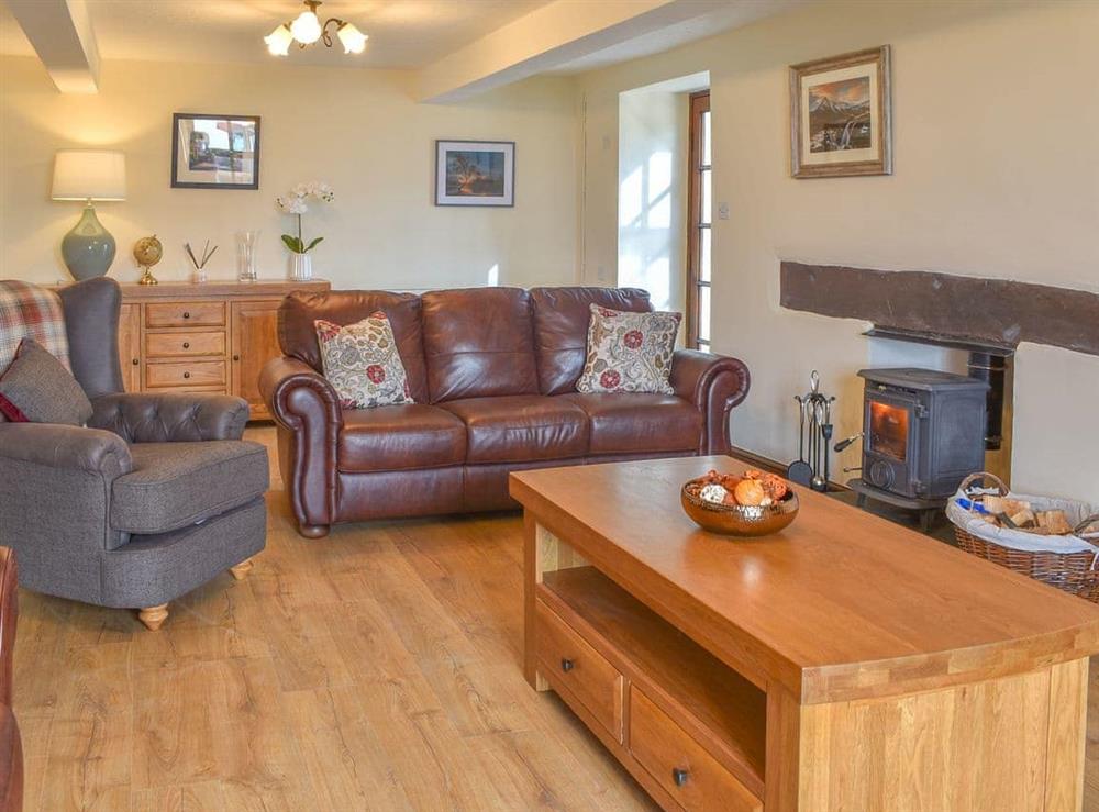 Living room at Cae Mawr in Llanllyfni, near Beddgelert, Gwynedd