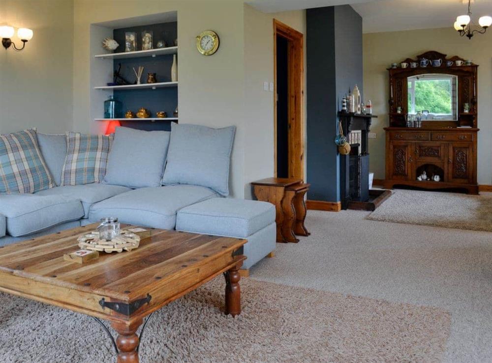 Comfortable and welcoming living room at Caefadog Fach in Barmouth, Gwynedd., Great Britain