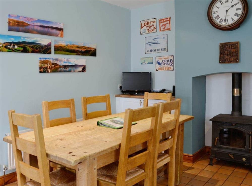 Kitchen/diner at Caefadog Fach in Barmouth, Gwynedd., Great Britain