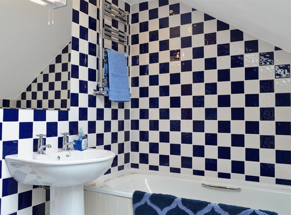 Bathroom at Caeley Barn in Penybont, near Llandrindod Wells, Powys