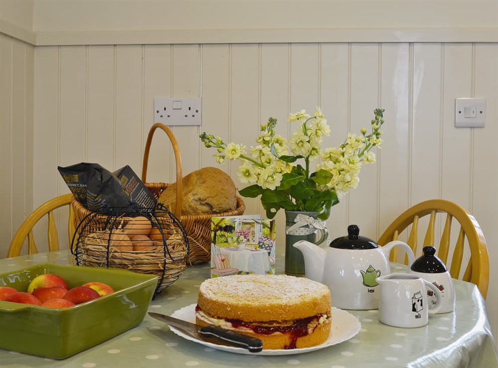 Dining Area at Caeley Barn in Penybont, near Llandrindod Wells, Powys