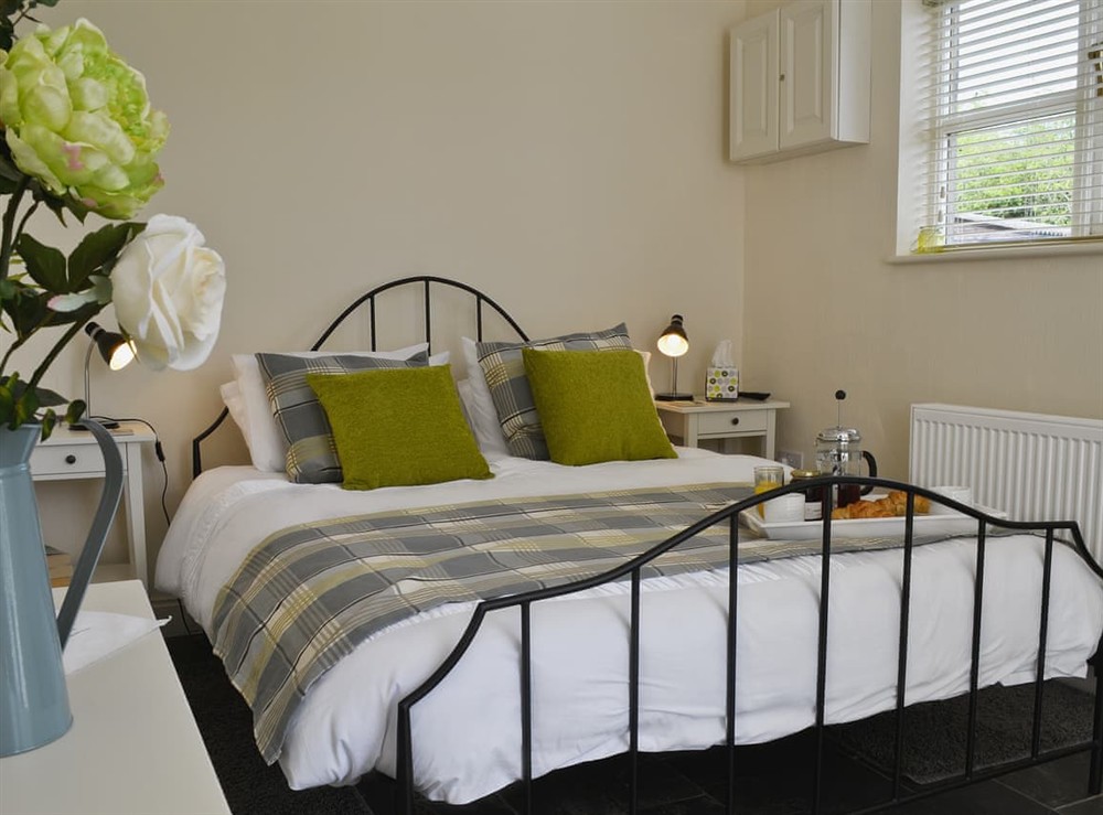 Double bedroom at Caeley Barn in Penybont, near Llandrindod Wells, Powys