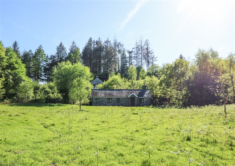 Enjoy the garden at Caen Y Coed Barn, Penrhyndeudraeth