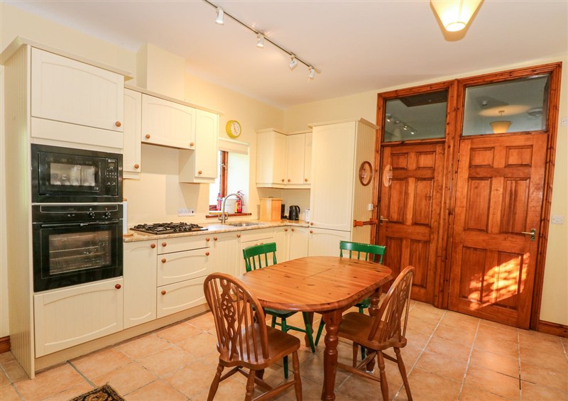 The kitchen at Caen Y Coed Barn, Penrhyndeudraeth